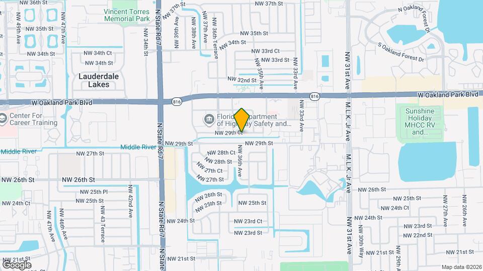 3556 NW 29th Ct Map and Location Details