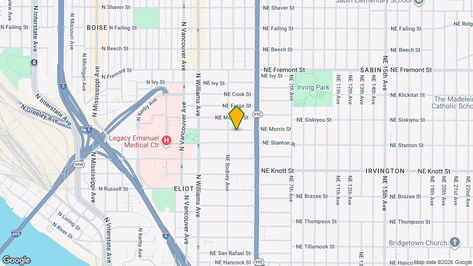 130 NE Morris St Map and Location Details