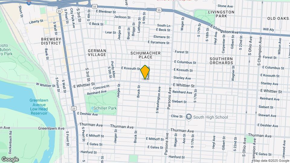 390 E Whittier St Map and Location Details