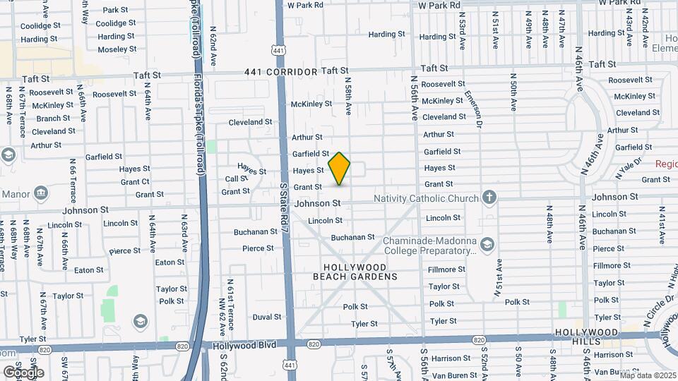 5820 Grant St Map and Location Details