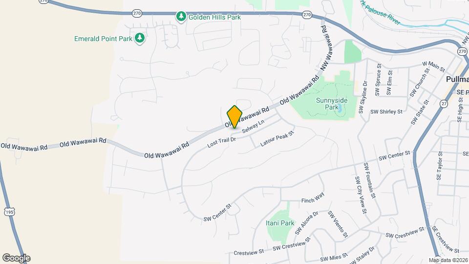 1262 Selway Ln Map and Location Details