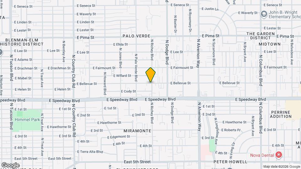 3574 E Bellevue St Mapa y Detalles de la Ubicación