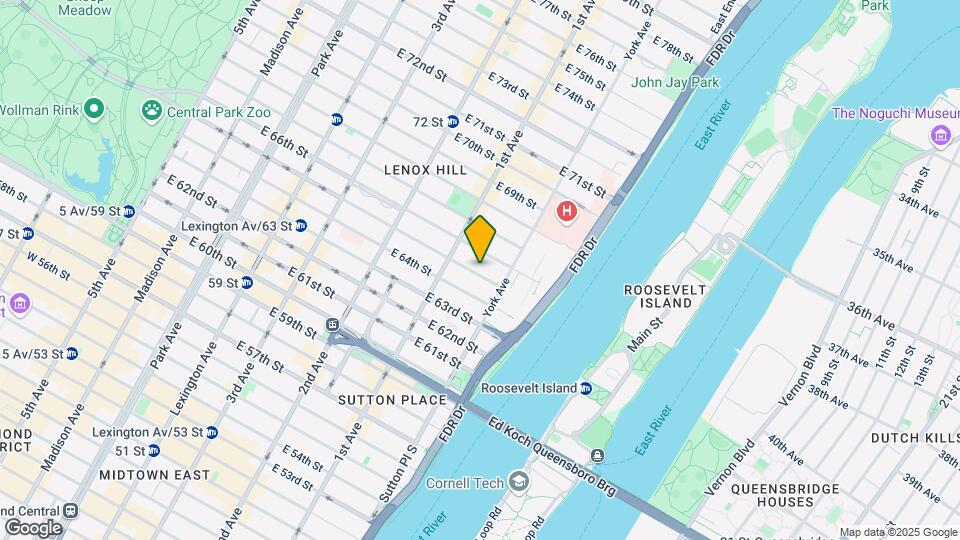 425 East 65 Street Map and Location Details