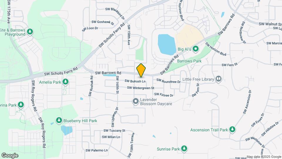 15645 SW Bulrush Ln Map and Location Details