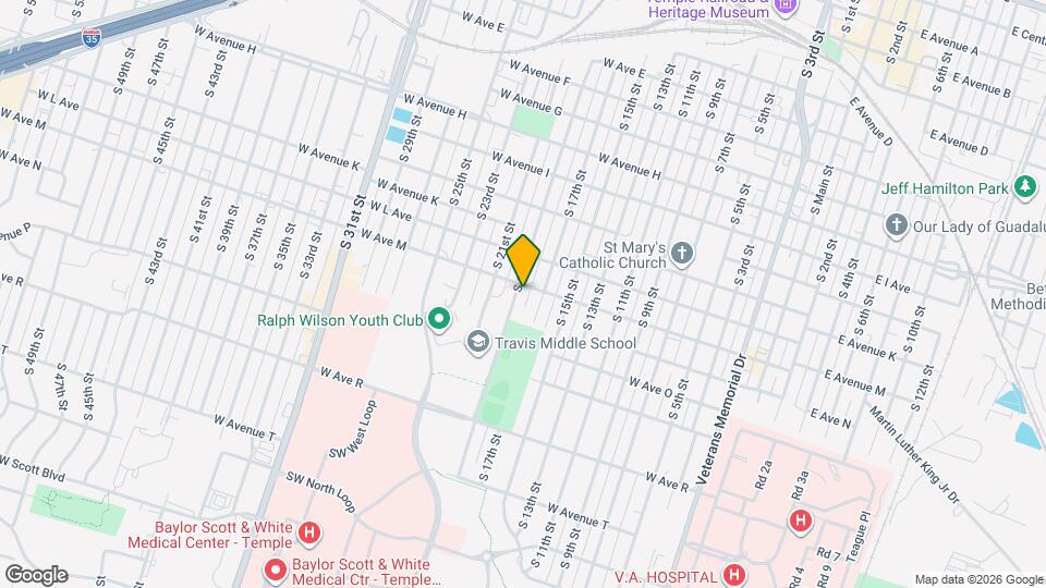 1303 S 19th St Map and Location Details