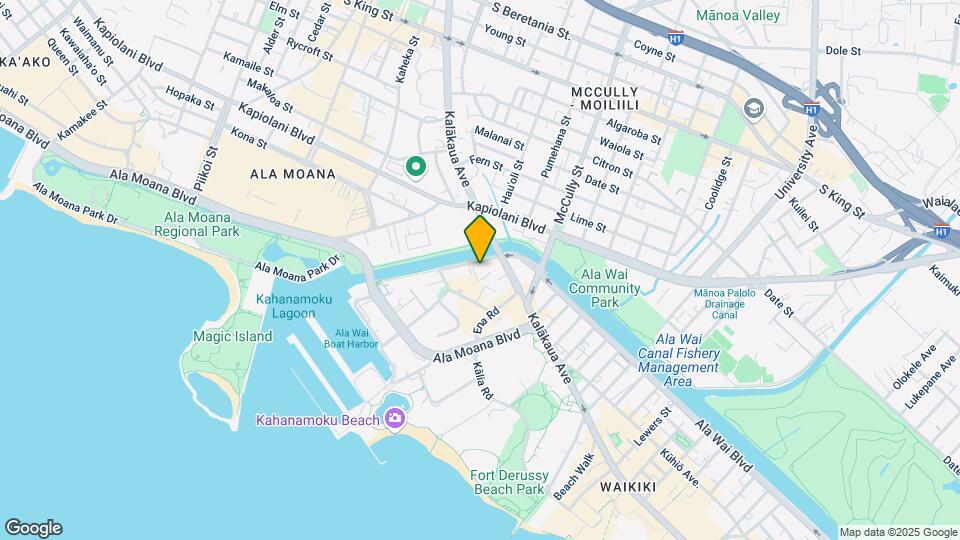 1717 Ala Wai Blvd, Unit 1717 Ala Wai Map and Location Details