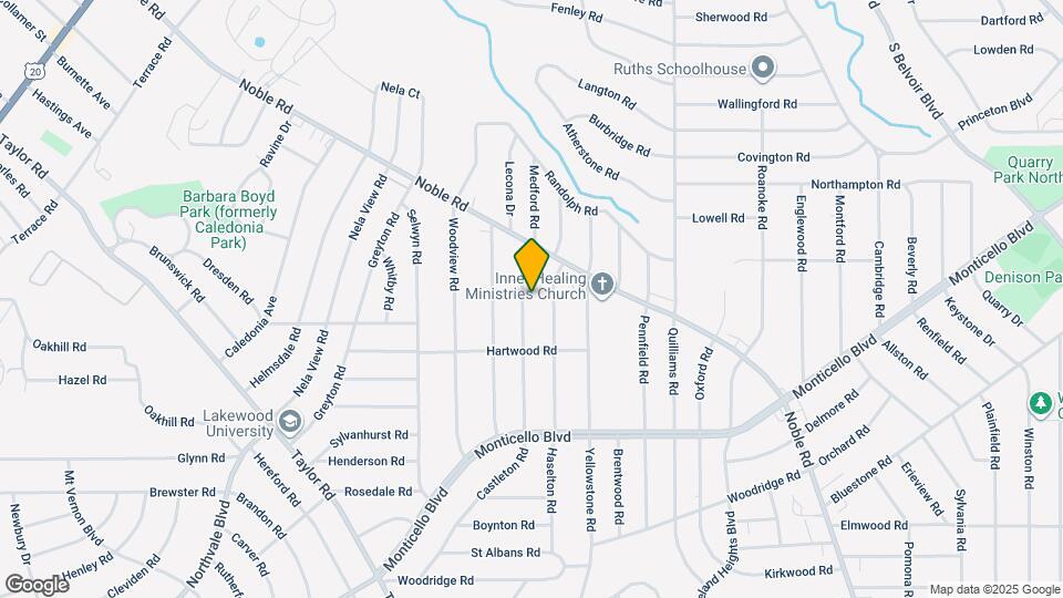971 Pembrook Rd Map and Location Details