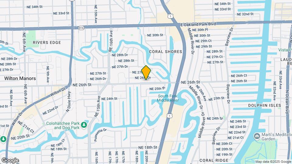 1929 NE 26th St, Unit 1 Map and Location Details