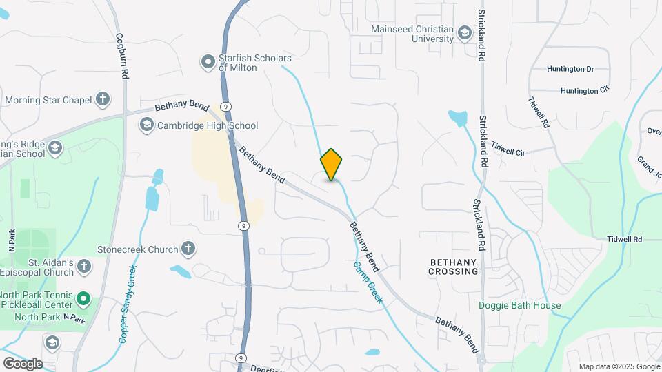 2110 N Bethany Creek Dr Map and Location Details