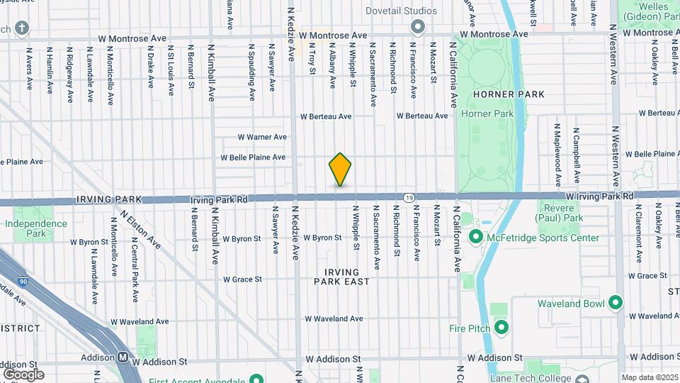3056 W Irving Park Rd, Unit 1W Map and Location Details