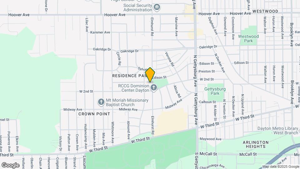 425 Elmhurst Rd Map and Location Details