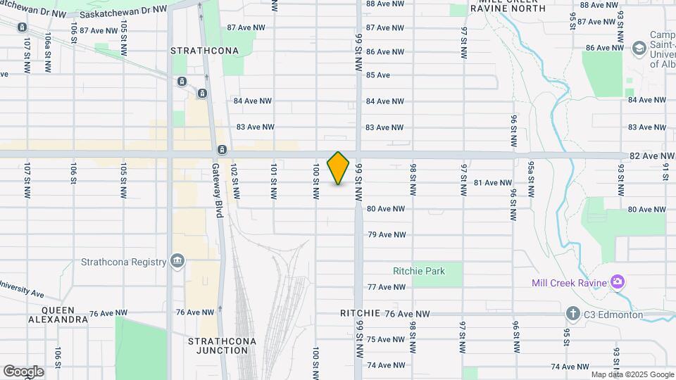 9923 81 Av NW Map and Location Details
