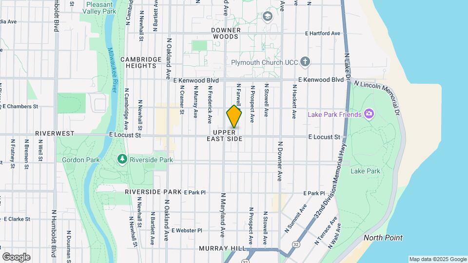 2909 N Farwell Ave Map and Location Details