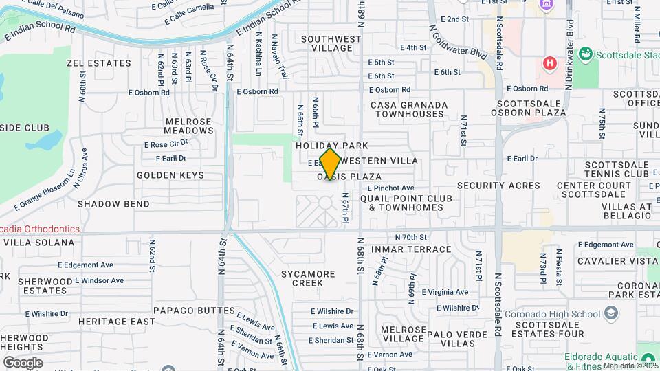 6709 E Avalon Dr Map and Location Details
