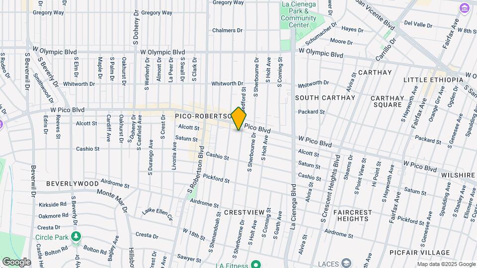 1421 S Bedford St Mapa y Detalles de la Ubicación