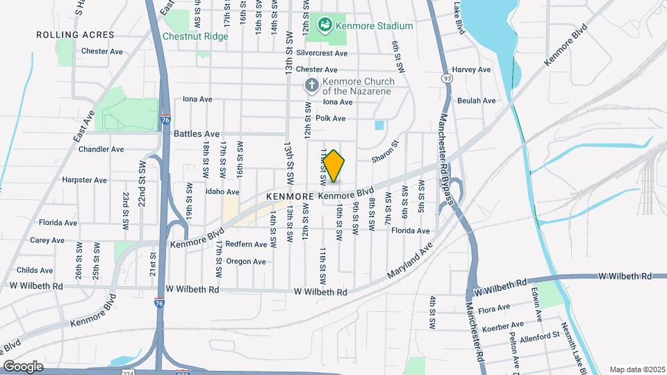 859 Kenmore Blvd Map and Location Details