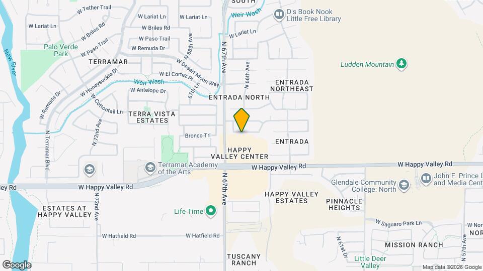 6611 W Desert Hollow Dr Map and Location Details