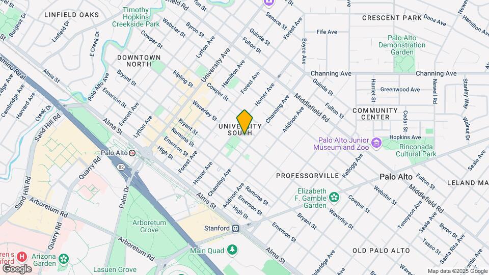 837 Waverly St Mapa y Detalles de la Ubicación