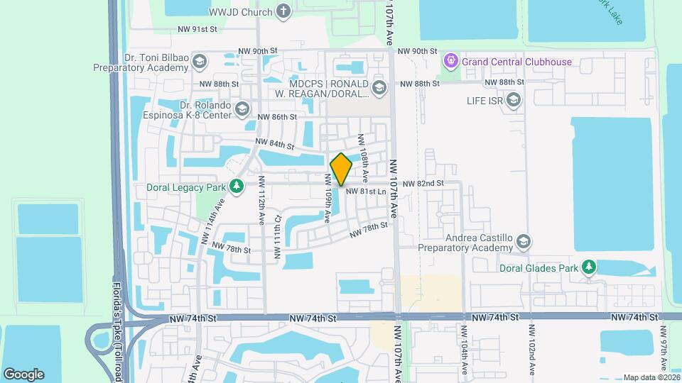 8188 NW 108th Pl Map and Location Details