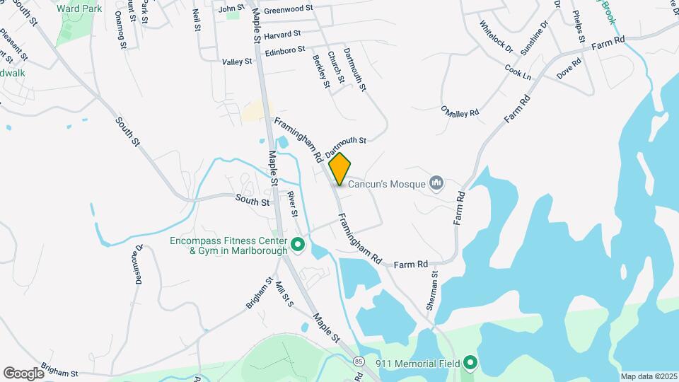 136 Framingham Rd Map and Location Details
