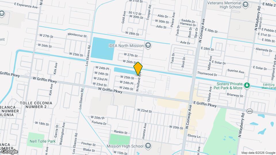 704 W 25th St Mapa y Detalles de la Ubicación