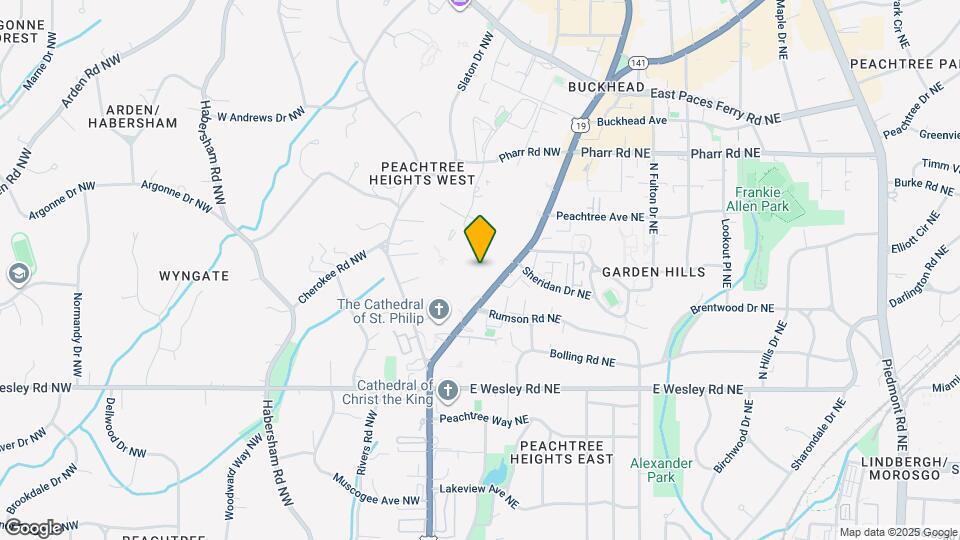 2828 Peachtree Rd NW Map and Location Details