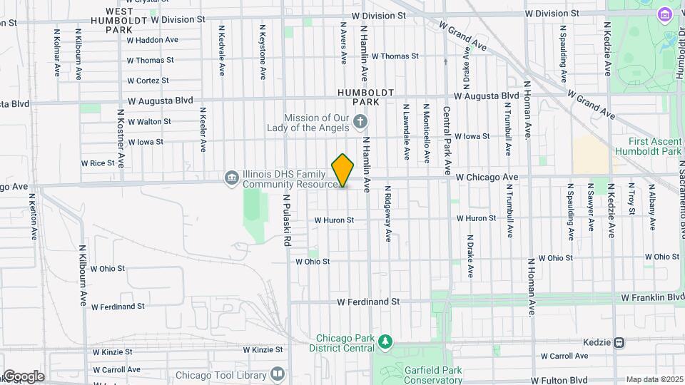 738 N Avers Ave Map and Location Details