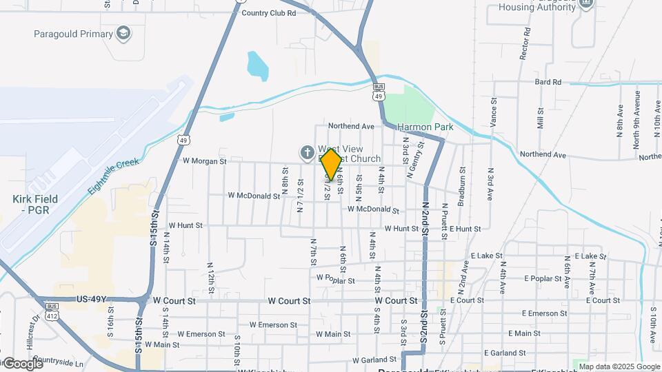 609 N 6 1/2 St Map and Location Details