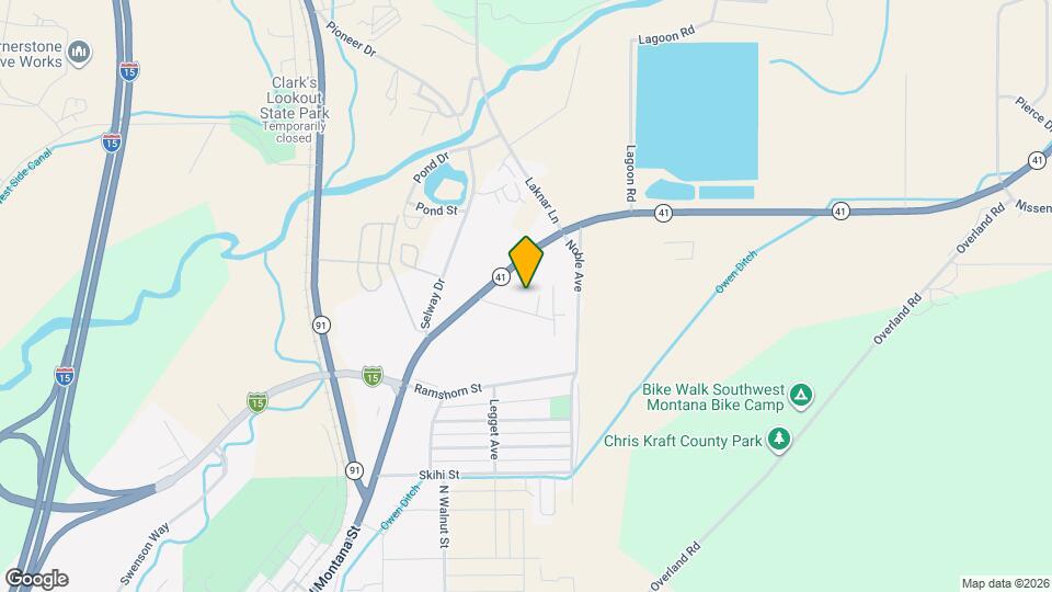 820 N Montana St Map and Location Details