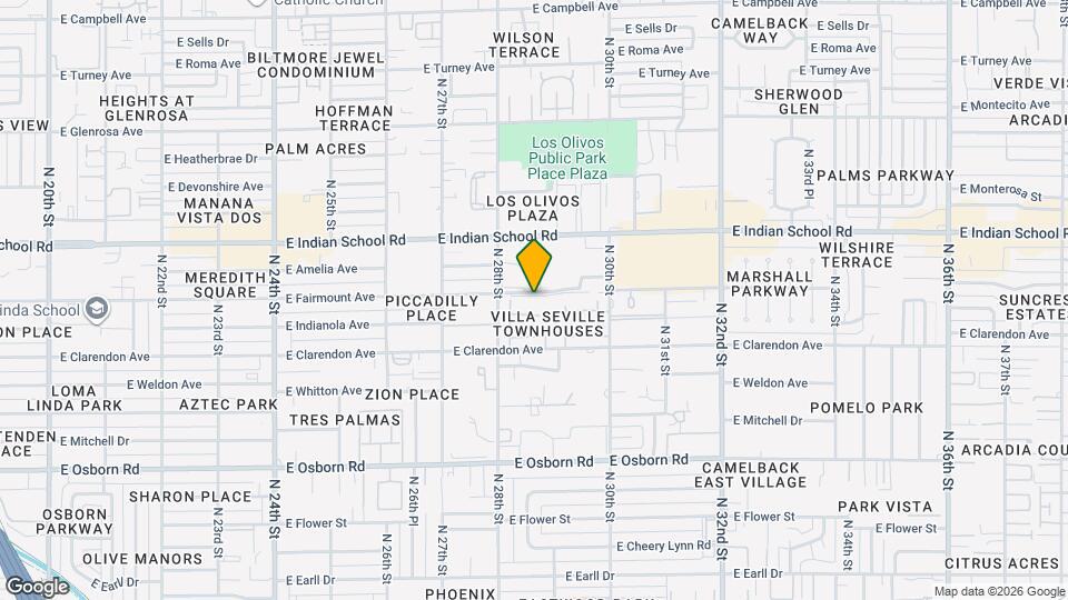 2881 E Fairmount Ave Map and Location Details