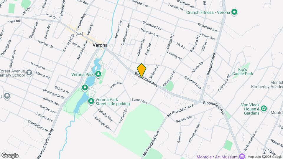 343 Bloomfield Ave, Unit Apt 8 Map and Location Details