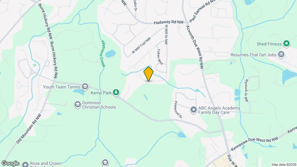 1036 W Mill Dr NW Mapa y Detalles de la Ubicación