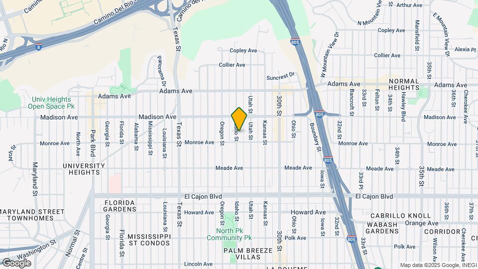 4512 1/2 Idaho St Map and Location Details