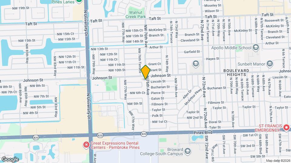800 NW 76th Ave Map and Location Details