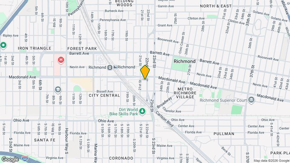 261 22nd St Map and Location Details