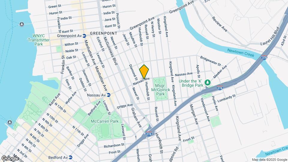 186 Nassau Ave Map and Location Details