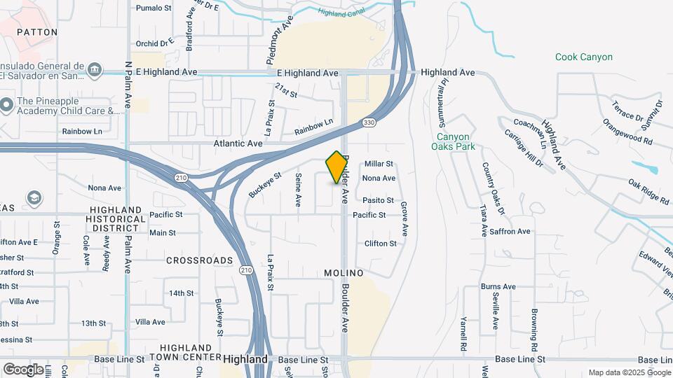 1705 Catalpa Ave Map and Location Details