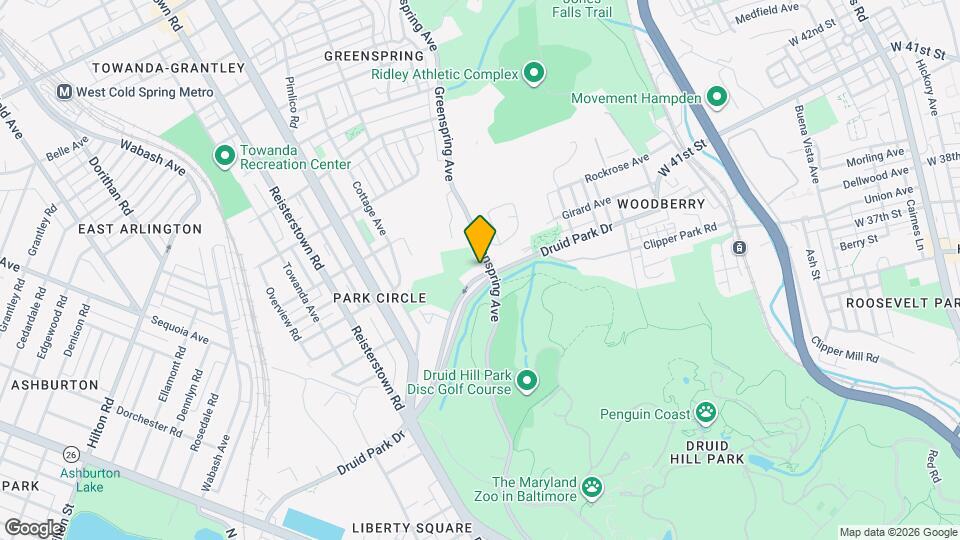 2308 Druid Park Dr Mapa y Detalles de la Ubicación