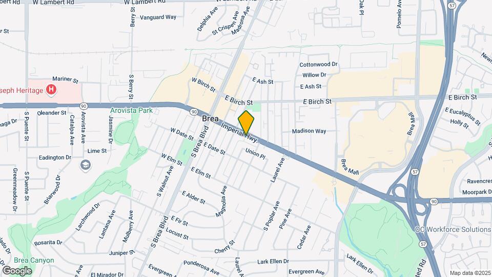 400 E Imperial Hwy Mapa y Detalles de la Ubicación
