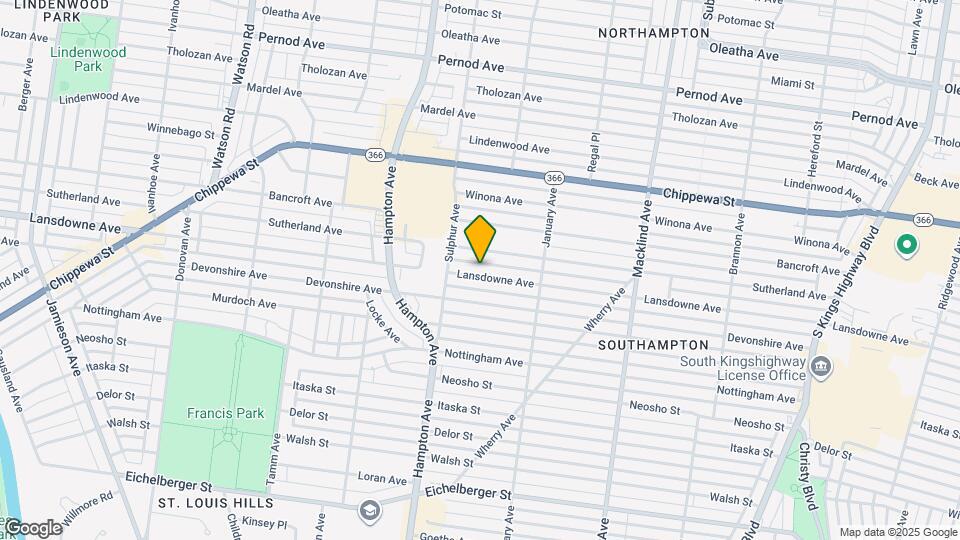 5717 Lansdowne Ave Map and Location Details