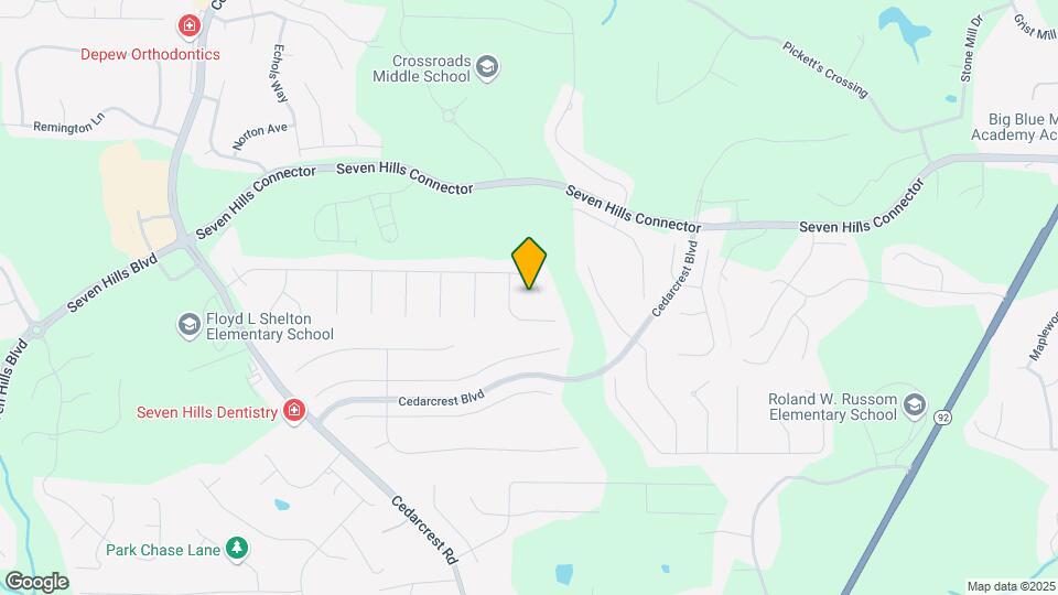 748 Oak Glen Dr Map and Location Details