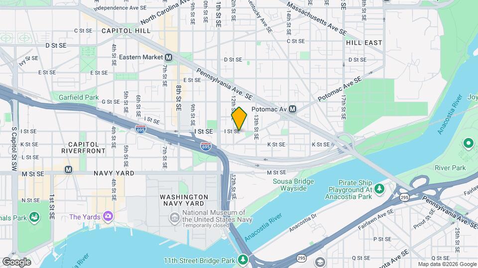 1209 I St SE Mapa y Detalles de la Ubicación