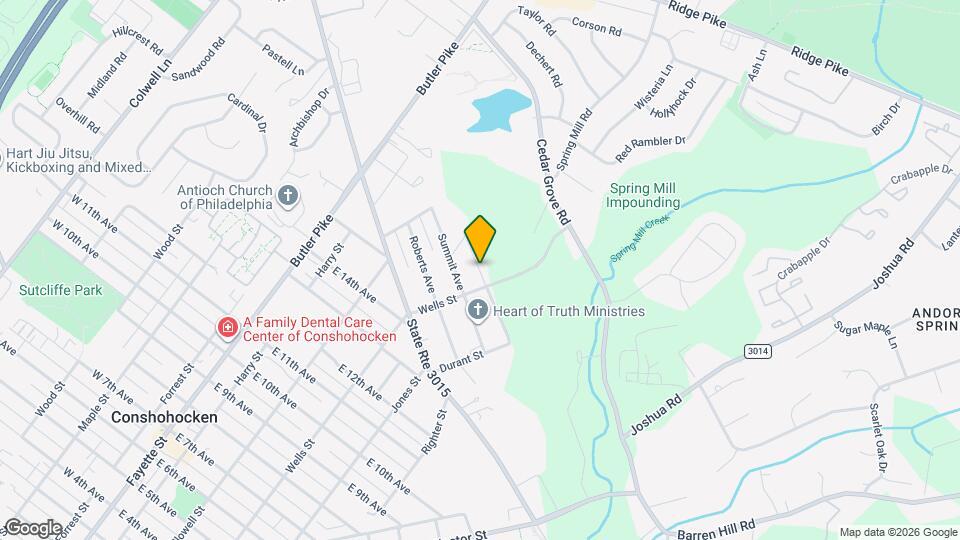 257 Hillcrest Ave Map and Location Details