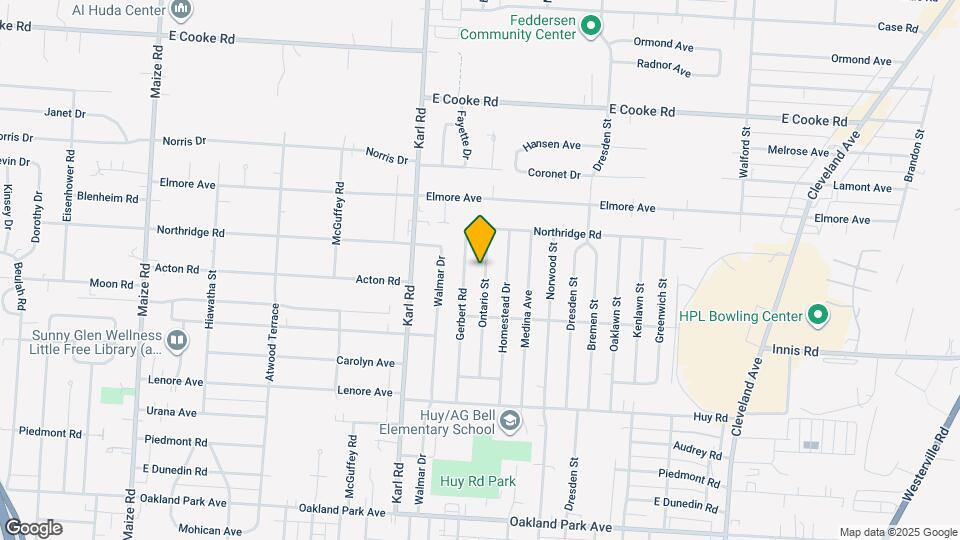 3585 Ontario St Map and Location Details