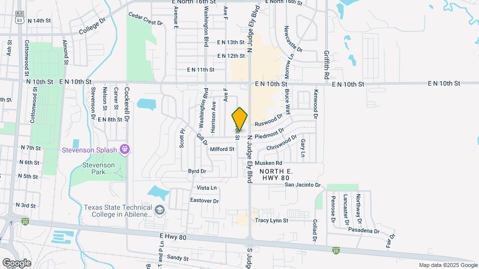 801 Harwell St Map and Location Details