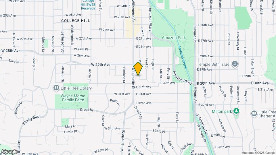 2970 Oak St Map and Location Details