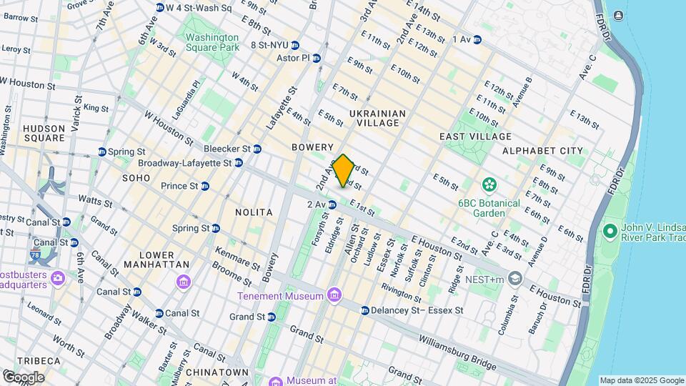 52 E 1st St Map and Location Details