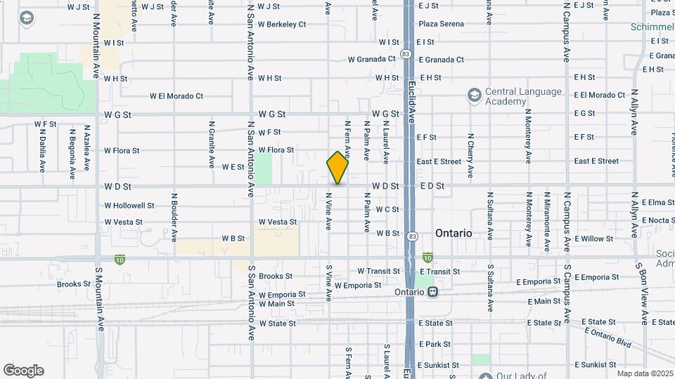 419 W D St Map and Location Details