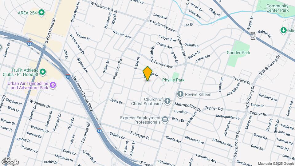 1404 E Vardeman Ave Map and Location Details