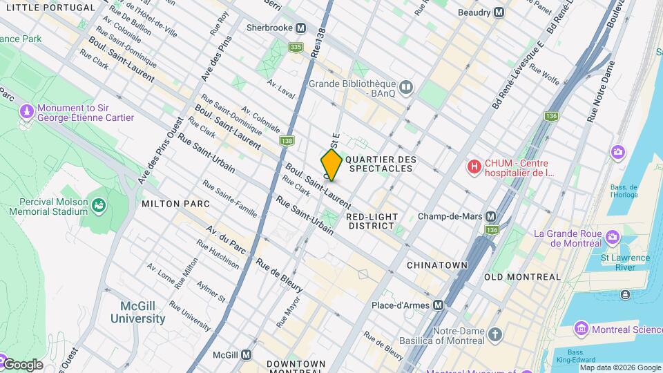 Le Méridien Map and Location Details